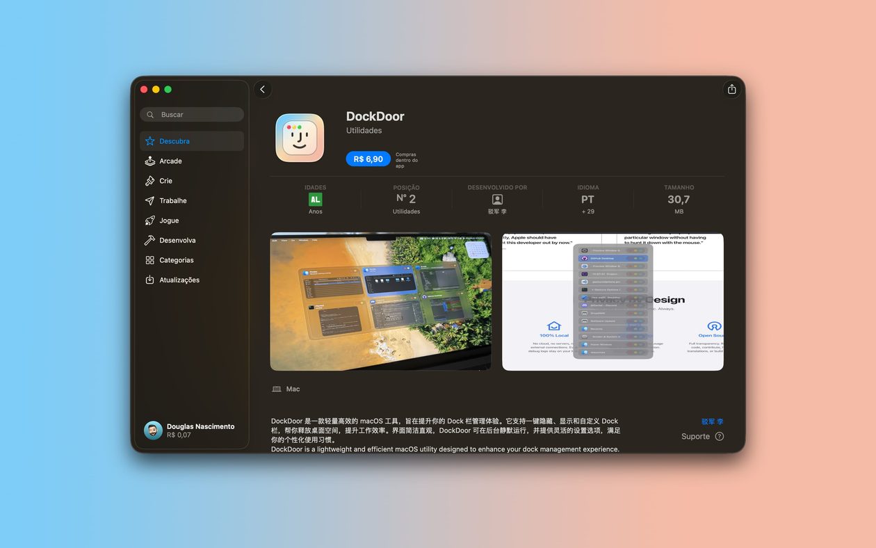 Golpe do App Gratuito: Como um Falso DockDoor Enganou Usuários macOS