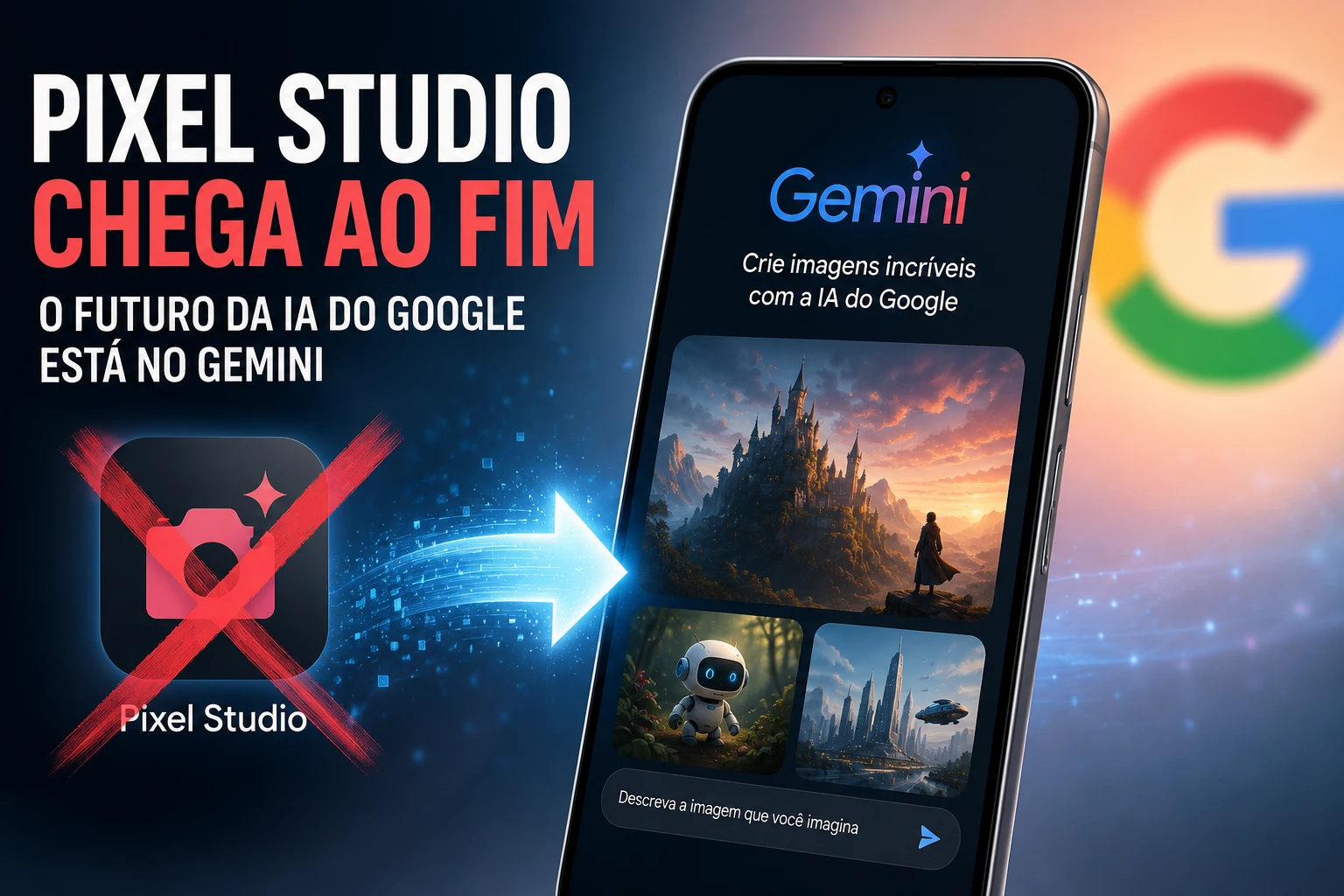 Google encerra Pixel Studio antes de completar dois anos e surpreende usuários