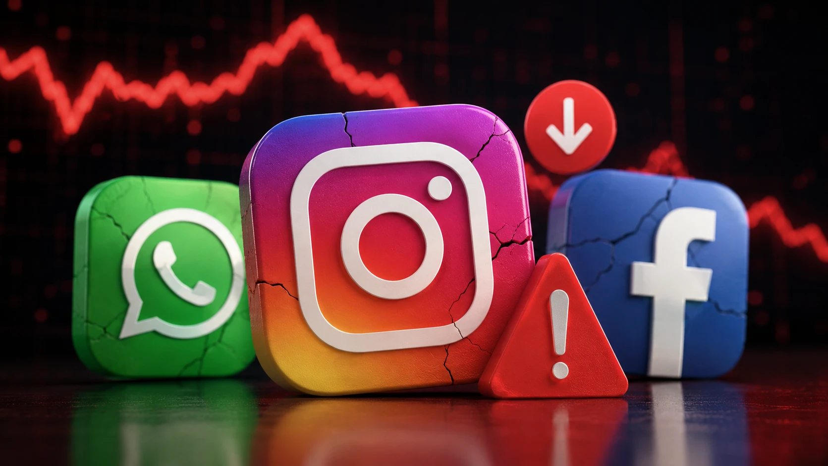 Instagram, WhatsApp e Facebook caem nesta sexta e deixam usuários em alerta