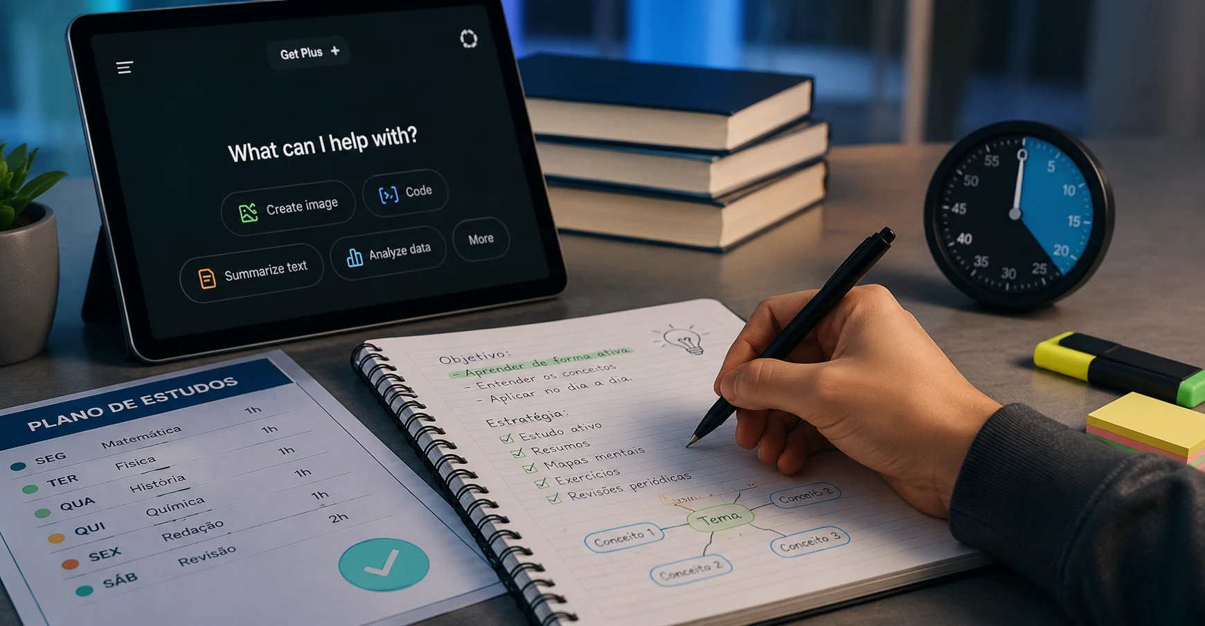 Como usar o ChatGPT para criar uma rotina de estudos que realmente funciona