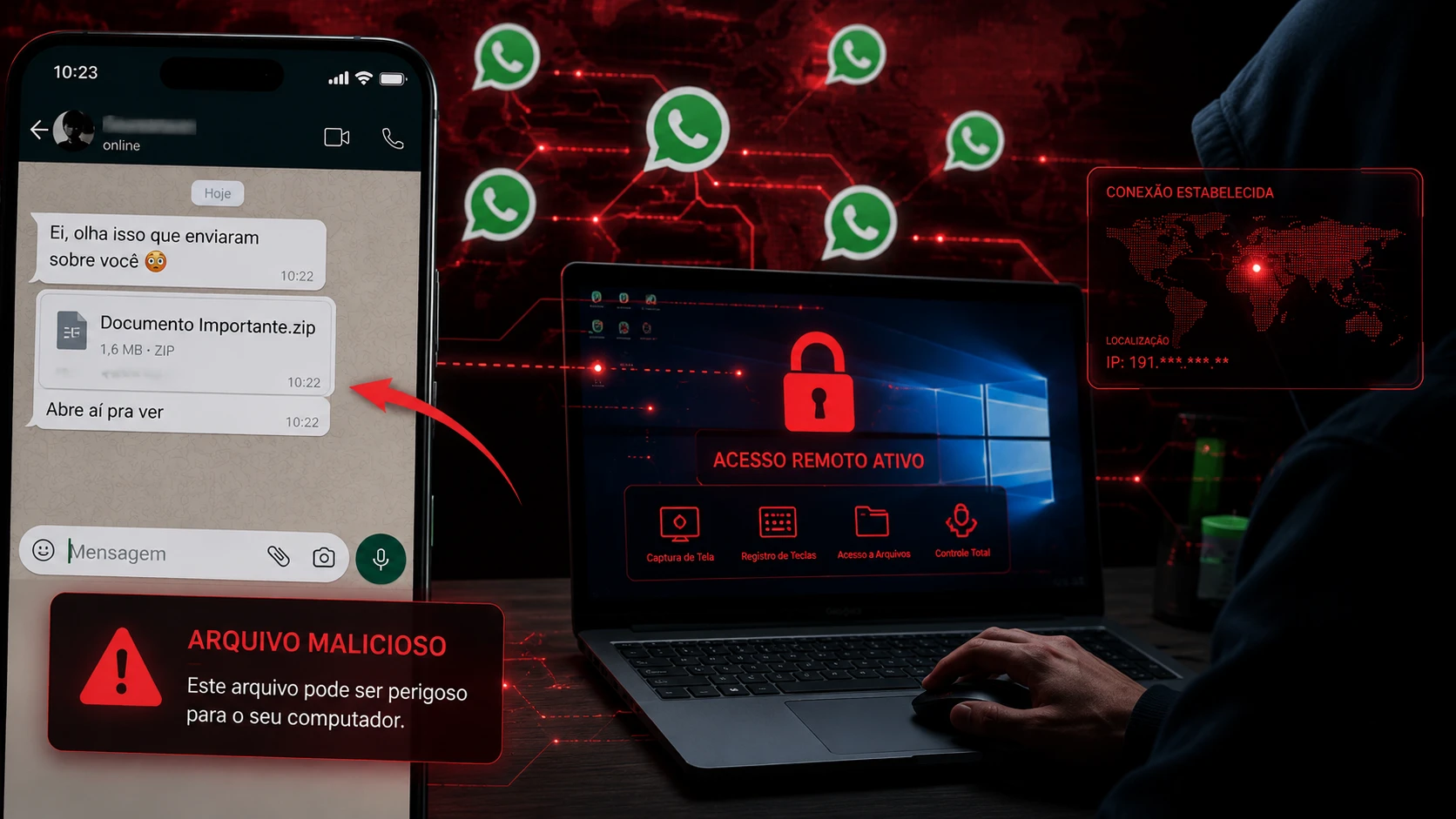 Golpe no WhatsApp invade e espiona PCs com Windows sem levantar suspeitas