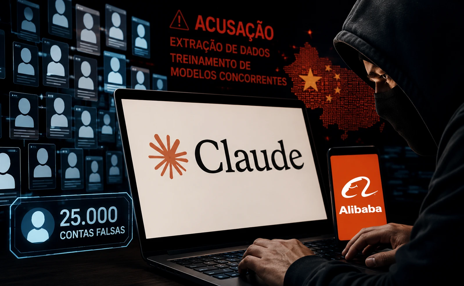 Anthropic acusa Alibaba de roubar dados do Claude e acende alerta na corrida da IA