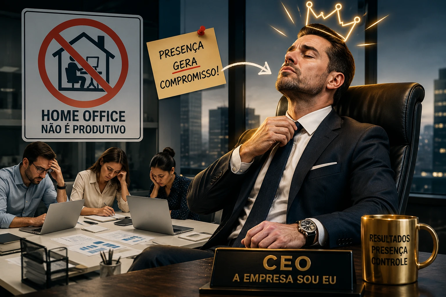 Ego de CEOs pode explicar resistência ao home office, aponta estudo